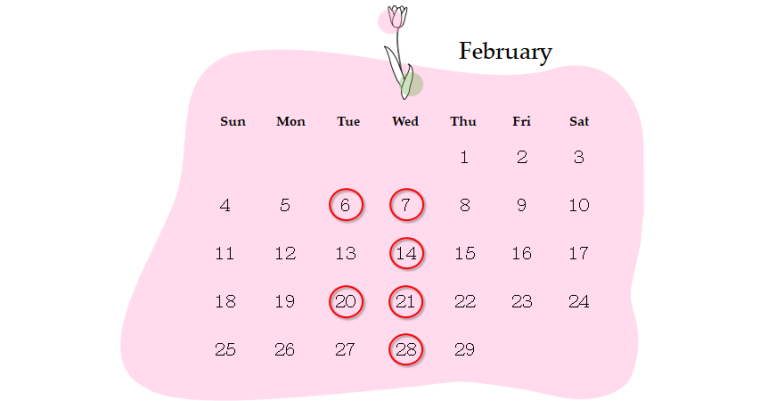 ２月休業日のご案内